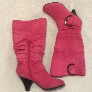 Pink boots